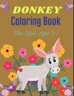 DONKEY Coloring Book For Kids Ages 5-7