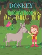 DONKEY Coloring Book For Toddlers