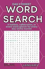 DAIlY JANUARY WORD SEARCH: a holiday, celebration, or event word search for every day of the month (digest size)! 