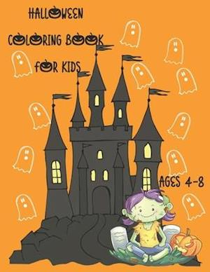 Halloween Coloring Book for Kids Ages 4-8