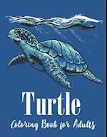 Turtle Coloring Book for Adults