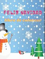 Feliz navidad libro para colorear