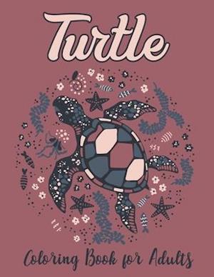 Turtle Coloring Book for Adults