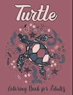 Turtle Coloring Book for Adults