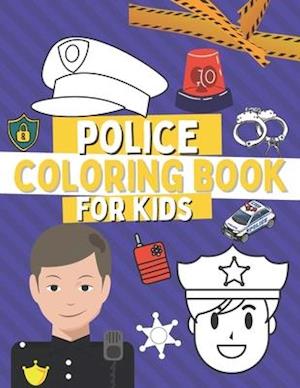 Police Coloring Book For Kids