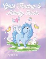 Girls Tracing & Activity Book Ages 3 -8