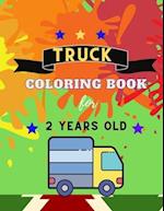 Truck coloring book for 2 YEARS OLD