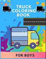 Truck coloring book for boys