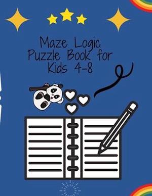Maze Logic Puzzle Book for Kids 4-8