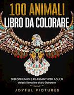 100 Animali - Libro da Colorare