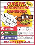 Cursive Handwriting Handbook for Kids Ages 4-6