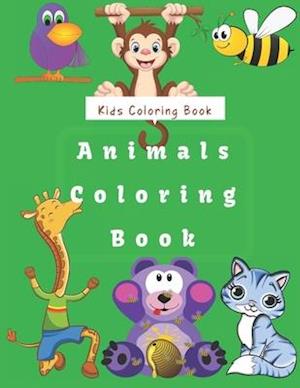 Få Kids Coloring Book Animals Coloring Book af Jhon Sany som Paperback