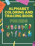 Alphabet Coloring And Tracing Book For Kids