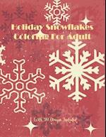 Holiday Snowflakes Coloring For Adult With 50 Designs Included