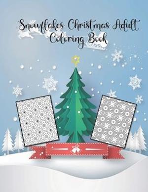 Snowflakes Christmas Adult Coloring Book