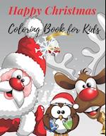 Happy Christmas Coloring Book for Kids