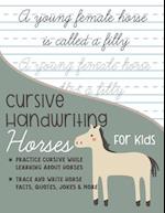 Cursive Handwriting Horses for Kids