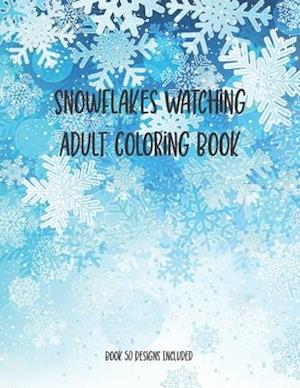 Snowflakes Watching Adult Coloring Book, Book 50 Designs Included