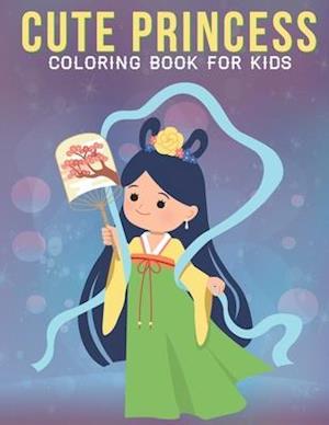 Cute Princess Coloring Book For Kids