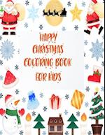 Happy Christmas Coloring Book For Kids