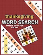 Thanksgiving Word Search Puzzle Books For Adults