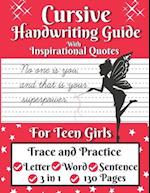 Cursive Handwriting Guide for Teen Girls