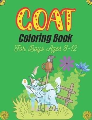 GOAT Coloring Book For Boys Ages 8-12