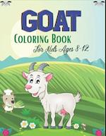 GOAT Coloring Book For Kids Ages 8-12