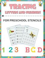 tracing letters and numbers for preschool stencils