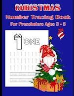 Christmas Number Tracing Book