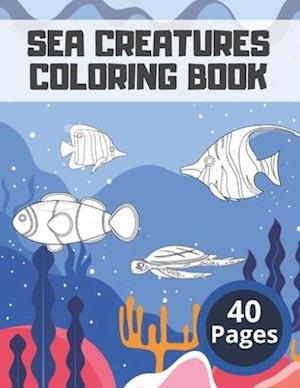 Sea Creatures Coloring Book