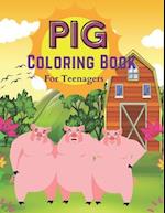 Pig Coloring Book For Teenagers