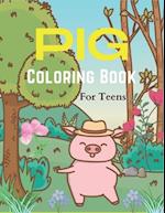 Pig Coloring Book For Teens