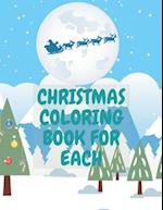 Christmas Coloring Book For Each