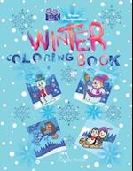 Winter Coloring Book: enjoy the cold season coloring about it 