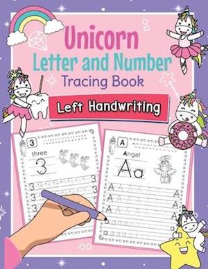 Unicorn Letter and Number Tracing Book Left Handwriting