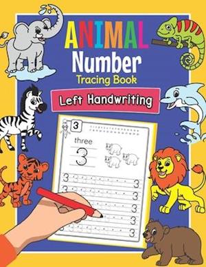 Animal Number Tracing Book Left Handwriting