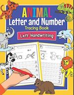 Animal Letters and Numbers Tracing Book Left Handwriting