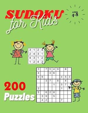 200 Puzzles Sudoku for Kids Ages 4-8