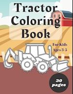 Tractor Coloring Book for Kids Ages 3-5