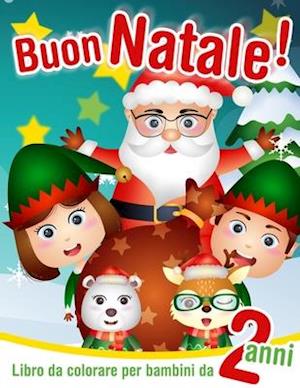 Buon Natale! - Libro da colorare per bambini da 2 anni