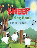 SHEEP Coloring Book For Teenagers