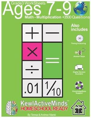 Grade 3 Worksheets - Math Multiplication, HomeSchool Ready +3500 Questions