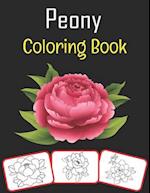 Peony Coloring Book