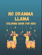 No Dramma Llama Coloring Book For Kids