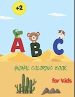 ABC animal coloring book for kids