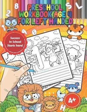 Preschool Workbook Age 4 for Left Handed