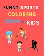 Funny sports coloring book for kids