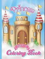 Princess Coloring Book Age 4-8