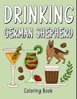 Drinking German Shepherd